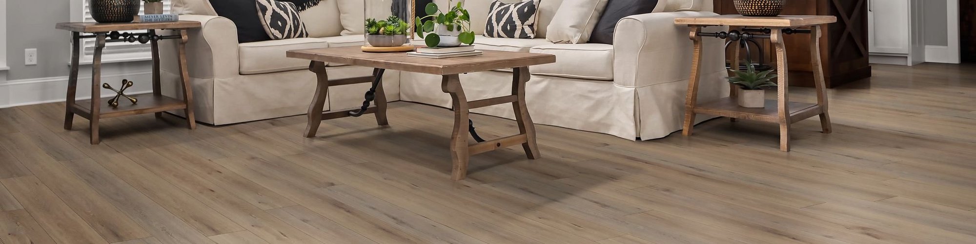 3 tables, one corner sofa on hardwood - luckysevenscarpet